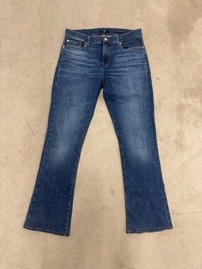7 For All Mankind Dark Blue Bootcut Jeans